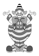 Fröhlicher Clown