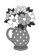 Vase mit Blumen