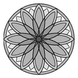 Lilien-Mandala