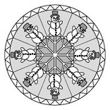 Schneemann-Mandala