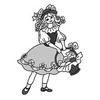 Mädchen mit Korb