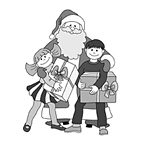 Kinder und Nikolaus