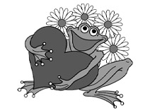 Frosch mit Herz