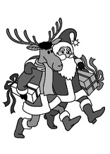 Elch und Nikolaus